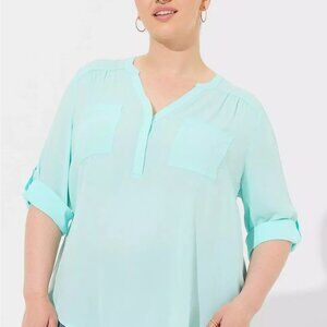 Torrid Harper 3/4 Sleeve Pullover Blouse 4X